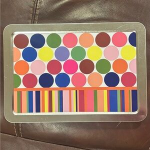 Creative Memories Mini Moments Retired Set-Colorful Polka Dot and Stripe Tray